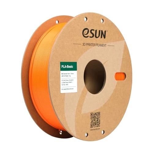 Limited-time offer: eSUN PLA Filament 1.75mm, PLA Basic Dimensional Accuracy +/- 0.05mm, 1KG Spool (2.2 LBS) Speedy Filament for 3D Printers,Orange from 15.99 £ to 15.99 £ (save 0.00%)