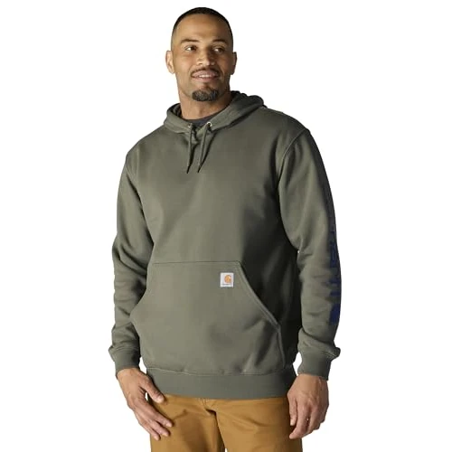 Carhartt Mittelschweres Sweatshirt mit Logo-Ärmeln und grafischem Design, lockerer Passform