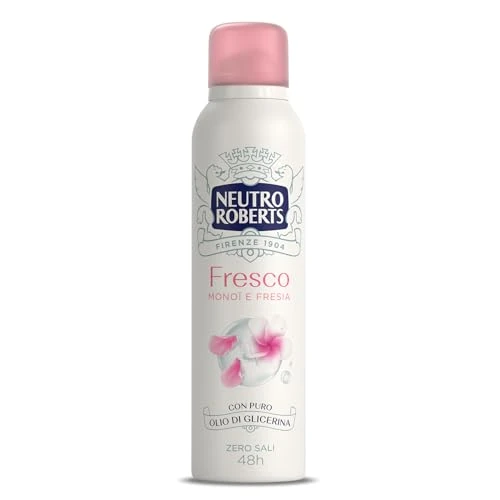 Offerta a tempo: Neutro Roberts Deodorante Spray Fresco Rosa, Monoi e Fresia, 150ml - 45% da 3.99 € a 2.19 €