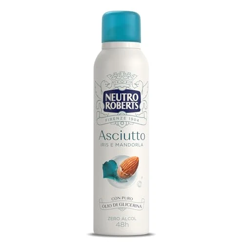 Offre limitee: Neutro Roberts, Déodorant sec Iris et Amande Zéro Alcool avec Coton Naturel avec Huile de Glycérine Pure, Déodorant Homme et Femme Testé dermatologiquement 150ml 48h de 3.49 EUR a 3.49 EUR (economie 0%)
