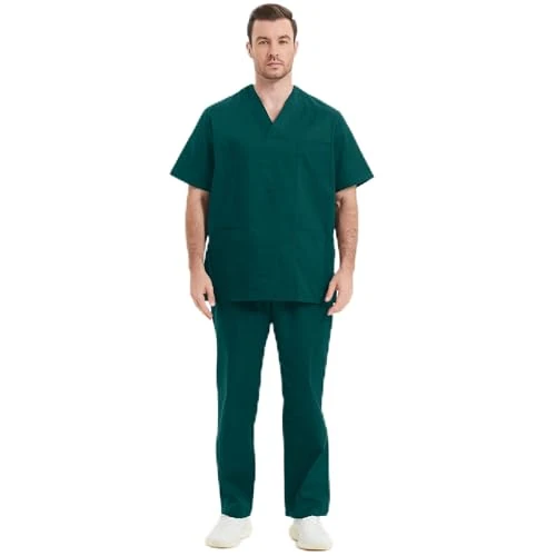 MISEMIYA - Uniformi Unisex Set Camice – Uniforme Medica con Maglia e Pantaloni Uniformi Mediche Camice Uniformi sanitarie - Ref.8178 - XX-Large, Verde