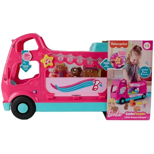Oferta limitada: Fisher-Price - Estuche de Barbie para Camping-Car con Luces Musicales y 2 Figuras, a Partir de 18 Meses, versión multilingüe, HYR86 de 51.55 EUR a 51.55 EUR (ahorro 0%)