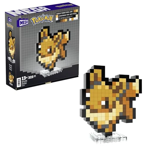 Offerta a tempo: MEGA Pokémon - Eevee - Pixel Art — 49% da 24,99 € a 12,82 €