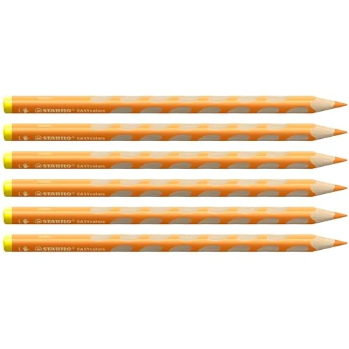 Limited-time offer: STABILO Ergonomic Colouring Pencil EASYcolors - Left-Handed - Pack of 6 - Yellow Orange from 19.34 £ to 11.83 £ (save 38.83%)