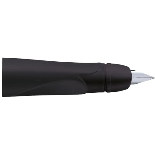STABILO - Linkshänder-Griffstück für ergonomischen Schulfüller mit Anfänger-Feder A - EASYbirdy in schwarz