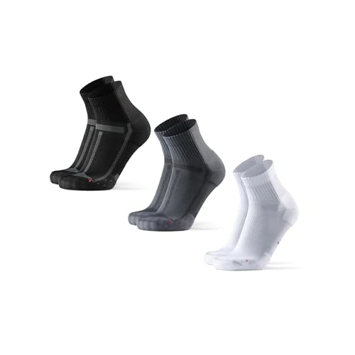 Limited-time offer: DANISH ENDURANCE Cushioned Running Socks for Long Distances, Anti-Blister, for Men & Women, Unisex, 3 or 5 Pack, Multicolour (1x Black, 1x Grey, 1x White), 6-8 from 38.95 £ to 23.70 £ (save 39%)
