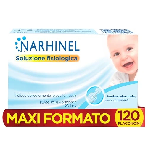 Offerta a tempo: Narhinel Soluzione Fisiologica, Lavaggi Nasali, Soluzione Salina Isotonica - 26% da 22.90 € a 16.98 €