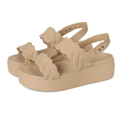 Offre limitée : Crocs Femme Brooklyn Woven Upper LW Sandales, Chai, 39/40 EU de 59.99 € à 56.05 € (7% de remise)
