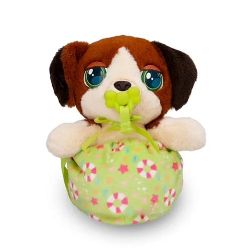 BABY PAWS Mini Cuccioli Beagle Peluche Interattivi Cucciolo con Borsetta da Portare Sempre Con Te, riproduce suoni Bambini dai 3 anni in su