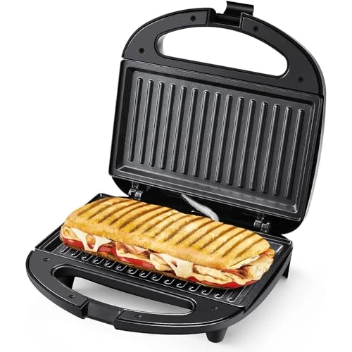 Limited offer: YASHE Panini Press Sandwich Maker, 750W Grill with Indicator Lights, Non-Stick Plates, Cool Touch Handle, Compact Design, Black (Plastic, Aluminum) from 19.99 EUR to 19.99 EUR (save 0%)