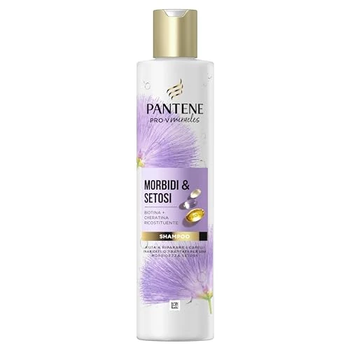 Pantene Weiches & seidiges Shampoo mit Biotin und rekonstituierendem Keratin, 250 ml. Pro-V Miracles Shampoo hilft trockenes, beschädigtes, behandeltes oder gemischtes Haar zu reparieren. Pflegt das