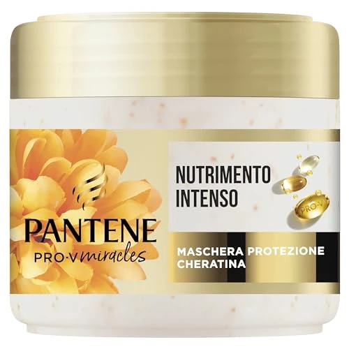 Pantene Intensive Nutitura Intensive Haarmaske mit Biotin und Keratin-Schutzkomplex, 300 ml. Pro-V Miracles Maske für trockenes Haar, macht das Haar den ganzen Tag weich, mit Pro-V Perlen