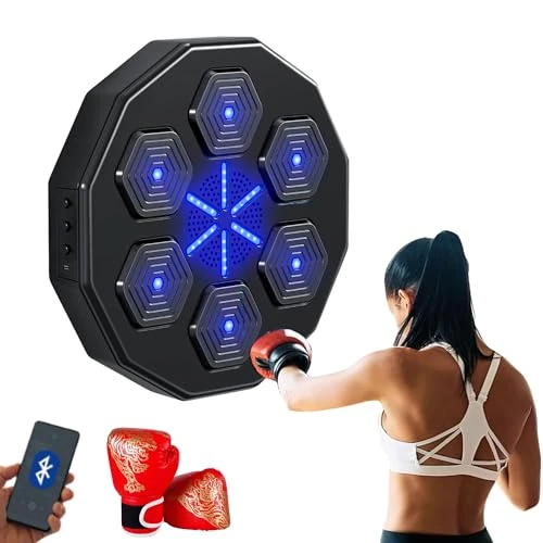 Offre limitée : MAGIC SELECT Machine de Boxe Musicale, Équipement D'entraînement de Boxe Mural en PU, Tapis de Boxe LED, Bluetooth, Lumières au Rythme de la Musique. (1 Mode, 42x42x7 cm) de 94.85 € à 94.85 € (0.00% de remise)