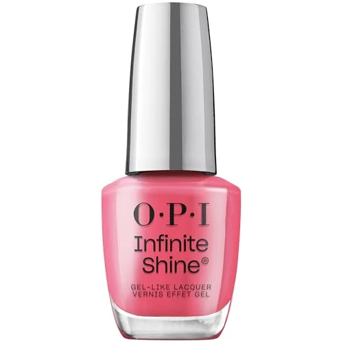 OPI Infinite Shine Strawberry Margarita 15 ml, OPI Infinite Shine Nail Polish – Gel-achtige nagellak met langdurig resultaat, met ingebouwde geltechnologie en Pro-Wide kwast, 15ml