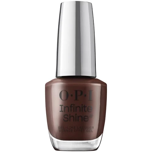 Offerta a tempo: OPI Infinite Shine Smalto per Unghie - Not Afraid of the Dark - Effetto Gel e Lunga Durata, Finish Crème, Colore Marrone - con Tecnologia Pre-Cured Gel e Pennello OPI Pro-Wide (15ml). - 35% da 19.20 € a 12.50 €