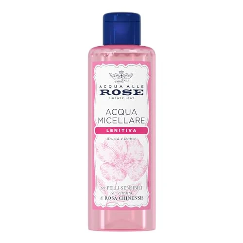Offerta a tempo: Acqua alle Rose Acqua Micellare Lenitiva per Pelli Sensibili, Detergente e Struccante Delicato Viso — 38% da 5,99 € a 3,70 €