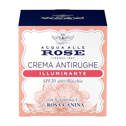 Limitiertes Angebot: Acqua alle Rose, Anti-Falten-Gesichtscreme mit Vitamin C von Hagebutte, ideal für stumpfe oder stumpfe Haut, antioxidativ, schmutzabweisend und aufhellend, mit LSF20 – 50 ml von 12.36 EUR auf 12.36 EUR (Spare 0%)