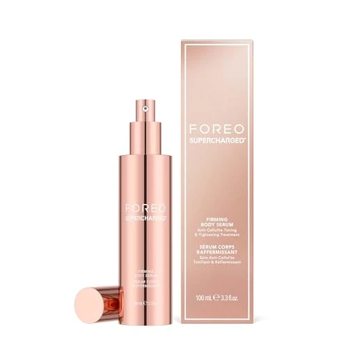 FOREO SuperCharged, ujędrniające serum do ciała, 100 ml, przewodzące i tonizujące, antycellulitowe, przeciw starzeniu się skóry, 8 rodzajów kwasu hialuronowego, testowane dermatologicznie, do