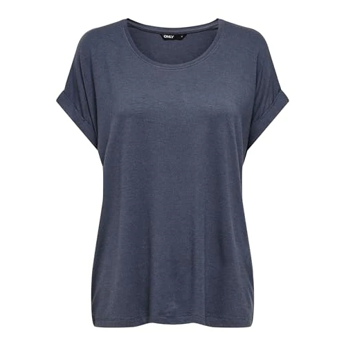 Offre limitée : Only Femme Onlmoster S/S O-Neck Top Noos JRS T-Shirt, Bleu Gris, S EU de 70.58 € à 8.00 € (88.67% de remise)