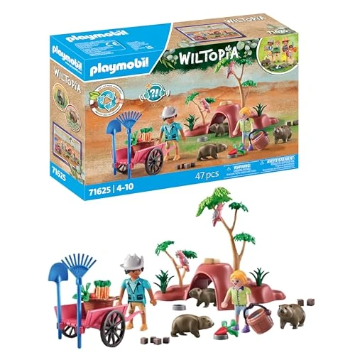 Offerta a tempo: PLAYMOBIL Wiltopia 71625 Tana dei wombat, Avventura nell'Outback Australiano — 38% da 29,99 € a 18,59 €