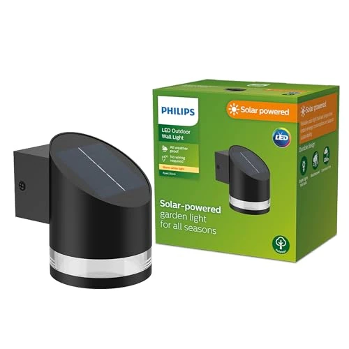 Limited-time offer: Philips Lighting Fyve Oudoor Solar Path Light, 1.5W, 2700K, Black, IP44 Weatherproof from 24.78 GBP to 18.80 GBP (save 24%)