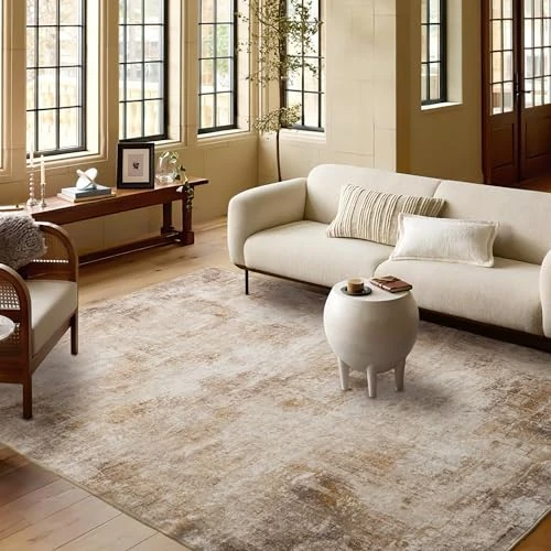 PONY DANCE - Unique Design Bedroom Carpet for Bedroom and Living Room, Warming Your Home Furry, Soft Fabric Decoration for Home, Living Room, Dressing Room, Office, 160 x 230 cm, Dusk