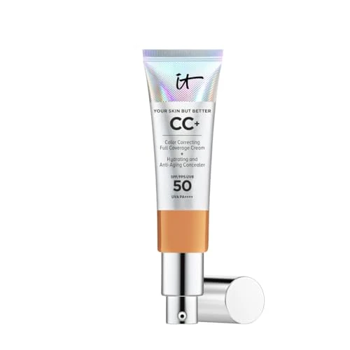 Offre limitée : IT Cosmetics, Crème CC+ Anti-Âge Your Skin But Better, Haute Couvrance, Waterproof, Enrichi en Peptides, Collagène & Vitamines, Fini Naturel de 48.00 EUR à 29.40 EUR (remise 38.75%)