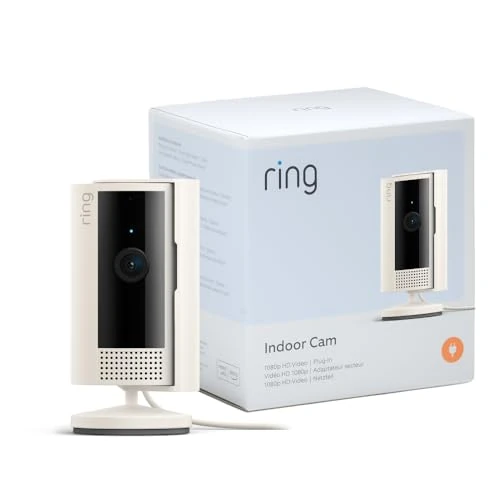 Limitiertes Angebot: Ring Innenkamera (Indoor Camera 2. Gen.) | Überwachungskamera für den Innenbereich | 1080p-HD-Video, Privatsphäre-Sichtschutz, WLAN, ideal für Haustiere | Mini Sicherheitskamera zur Selbstinstallation von 49.99 EUR auf 34.99 EUR (Spare 30%)