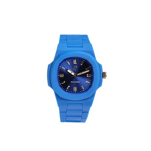 Limited-time offer: GDL Giovanni De Luca Elegant Watch for Women and Men with Polycarbonate Case 40.5 x 8.8 mm, Blue Dial, Blue Strap and Japanese Quartz Movement - Waterproof 5 ATM, Lightweight and Durable from 113.27 GBP to 113.27 GBP (save 0%)