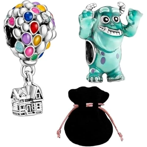 Offre limitee: JABEDE - Pack de 2 Charmes Élégants – Breloque en Argent Sterling 925, Design Exclusif, Compatible avec les Bracelets et Colliers des Marques Principales, Idéal pour Femmes et Filles, JBD (S-U) de 29.99 EUR a 29.99 EUR (economie 0%)