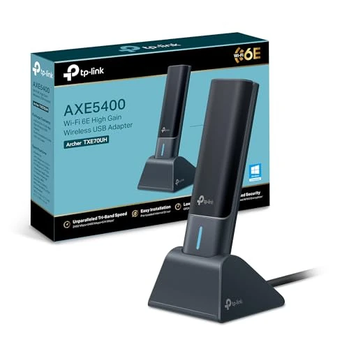 Offerta a tempo: TP-Link Archer TXE70UH Adattatore USB Wi-Fi 6E AXE5400Mbps High-Gain PC - 30% da 49.99 € a 34.99 €