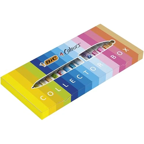 Limited offer: BIC 4 Colours Special Collection of 15 Ball Pens Medium Points (1.00 mm) and Wide Point (1.6 mm) - Assorted Ink Colours, Box of 15 from 37.84 EUR to 30.45 EUR (save 20%)