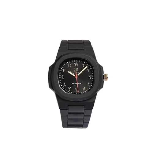 Offre limitee: GDL Giovanni De Luca Montre élégante pour homme et femme avec boîtier en polycarbonate 40,5 x 8,8 mm – Mouvement à quartz japonais, étanche 5 ATM, légère et résistante, Noir arabe, bracelet de 69.00 EUR a 69.00 EUR (economie 0%)