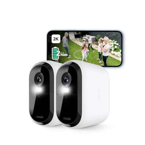 Limitiertes Angebot: Arlo Essential 2 XL Batterie 2K Überwachungskamera Aussen WLAN, Kabellos, 2K HD Video, Farbnachtsicht, Licht, Bewegungsmelder, Sirene, 2-Wege Audio, Arlo Secure Plan Testzeitraum, 2 Kameras von 299.99 EUR auf 149.99 EUR (Spare 50%)