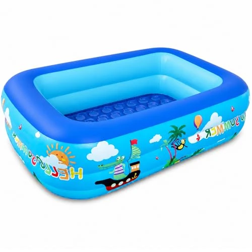 Offre limitée : Piscine Gonflable Carré pour Enfant - Pataugeoire d'eau pour Intérieur et Extérieur de 30.48 € à 29.30 € (4% de remise)