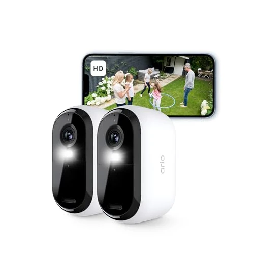 Limited-time offer: Arlo Essential 2 HD Video Security Camera Outdoor Wireless, Battery Operated Home Camera With Colour Night Vision, Light, Siren, 2 Way Audio & WiFi, Arlo Secure Free Trial, 2 Cameras, White from 79.99 £ to 62.99 £ (save 21%)