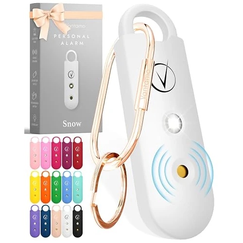 Offerta a tempo: Vantamo Allarme Personale Antiaggressione per Autodifesa Donna Con Doppio 130dB Altoparlante, Kit Autodifesa Femminile Con Luce Luminosa Stroboscopica e Indicatore Di Carica Della Batteria - 37% da 29.99 € a 18.99 €