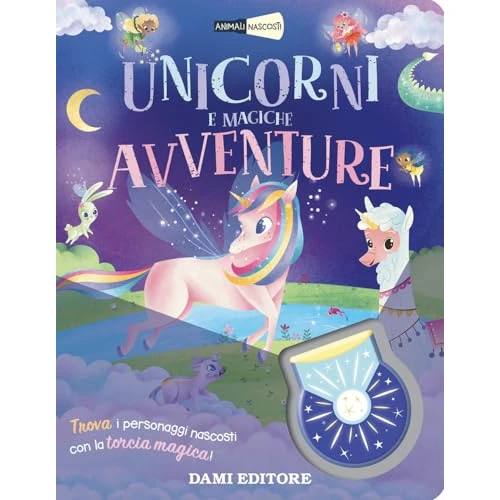 Offerta a tempo: Unicorni e magiche avventure. Animali nascosti. Ediz. a colori. Con torcia - 16% da 13.20 € a 11.12 €