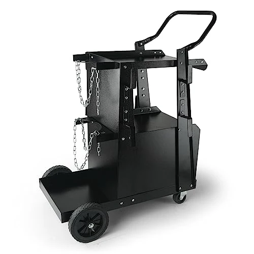 Offerta a tempo: VEVOR Carrello per Saldatura 2 Ripiani con Armadio Serratura Antifurto Mensola per Trasporto Saldatrice con Ruote Carico Massimo 80-120 kg Carrello Ideale per Attrezzatura di Saldatura MIG TIG ARC MMA - 21% da 82.99 € a 65.37 €