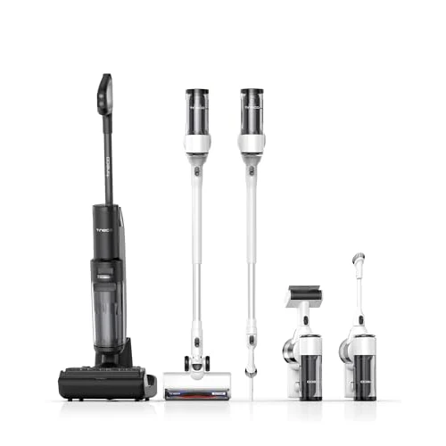 Tineco Floor ONE Switch S7 nat-droogzuiger, zuigmop 40min, stofzuiger 65min, 70℃ Flashdry, randenreiniging aan beide zijden, ZeroTangle-borstel, drievoudige batterijduur, voor het hele huis