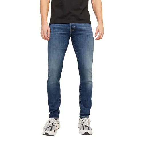 Limited-time offer: JACK & JONES Male Slim Fit Jeans Jjiglenn JJFOX 50SPS CB 036 NOOS Slim Fit Jeans, Blue Denim, 27W x 32L from 50.00 GBP to 30.00 GBP (save 40%)