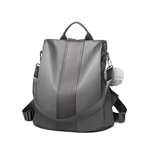 Offerta a tempo: Miss Lulu Zaino Antifurto Donna, Borsa Nero Zaini Nylon Impermeabile — 15% da 26,99 € a 22,99 €