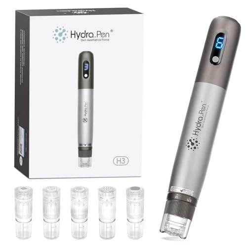 Offerta a tempo: Dr. Pen Hydra. Pen H3 Microneedling Pen, Applicatore Automatico di Siero Professionale Microaghi Wireless con Cartucce da 5 Pezzi (12/24/36/Nano-HR/Nano-HS), per la Crescita di Viso/Corpo/Capelli - 0% da 123.39 € a 123.39 €
