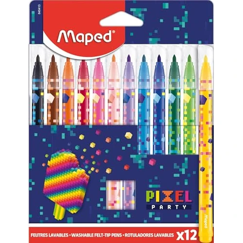 Offerta a tempo: Maped - 12 Pennarelli per Bambini — 72% da 6,99 € a 1,97 €