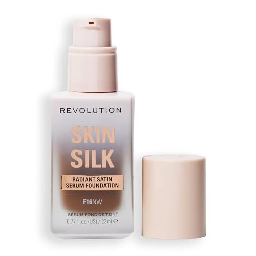 Tijdelijke aanbieding: Revolution Skin Silk Serum Foundation, F16NW Dark Skin Tones van 11.95 € naar 11.95 € (0.00% korting)