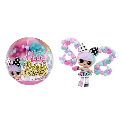 Offerta a tempo: L.O.L. Surprise! Hair Beads Tots - Bambola da collezione con 60+ perline per capelli - Bambola con perline per capelli con acconciature fai-da-te - Età 4+ - 28% da 14.99 € a 10.79 €