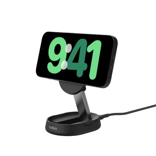 Limitiertes Angebot: Belkin BoostCharge Pro induktive Ladestation 15W, Qi2-Ladegerät, kabelloses Ladegerät, kompatibel mit MagSafe, kabelloses Qi2-Ladestation für Apple iPhone 16/15/14/13/12, AirPods Pro – Schwarz von 49.99 EUR auf 29.98 EUR (Spare 40%)