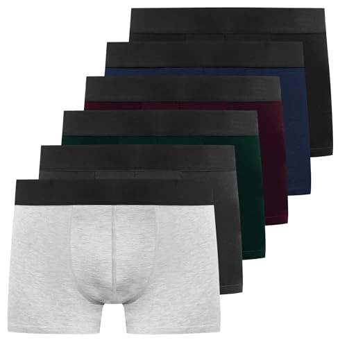 Offerta a tempo: YouShow Boxer Uomo Cotone Elasticizzato 6 Pezzi Mutande Uomo - 57% da 45.99 € a 19.99 €
