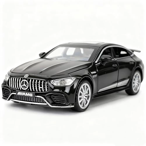 Offerta a tempo: TGRCM-CZ Auto pressofusa 1/32 compatibile con Benz AMG GT63 Model Car Pull Back con suono e luce, giocattolo per ragazzi e ragazze, regalo per adulti (nero) - 0.00% da 29.28 € a 29.28 €