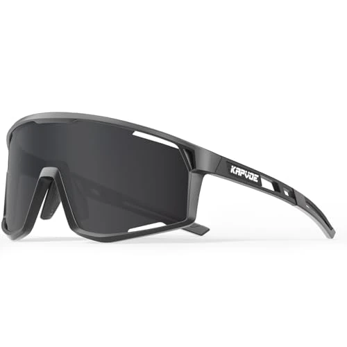 Oferta limitada: KAPVOE Polarizadas Radfahren Brille Sport Sonnenbrille Männer Frauen Outdoor MTB Baseballgläser UV400 Cycling Eyewear Schwarz K180 de 29.99 EUR a 14.99 EUR (ahorro 50%)